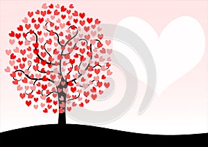 Tree Valentines Day Card photo