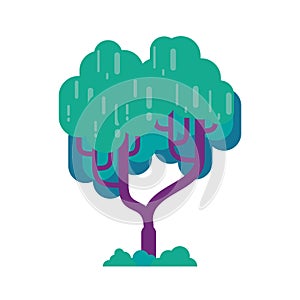 Tree Vector illustration with flat and simple design.