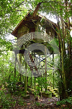 Treehouse wooden, eco tourism resort
