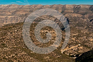 Treeless mountains of murcia photo