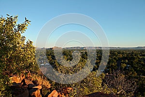 Overlooking outback town at Kununurra, Western Australia photo