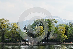 Trees on Lake Chiemsee