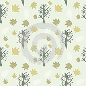 Trees and Leaves Background