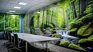trees office wall mural
