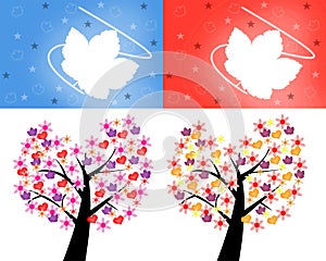 Trees, sheets, postcard