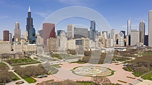 Beautiful Clear Day Aerial View Off Lake Shore Drive Chicago Illinois Skyline photo