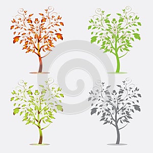 Trees vector