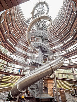 Treetop trail toer in Janske lazne town, Czech Republic photo