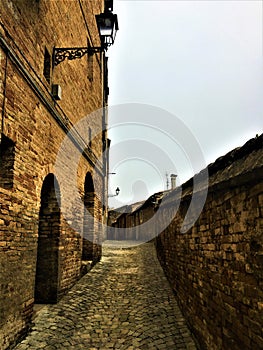 Treia town in the province of Macerata, Marche region, Italy. History, time and tourism