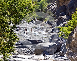 Trek in Nakhr Wadi - Oman