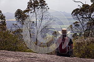 A Trekker takes in the sights.