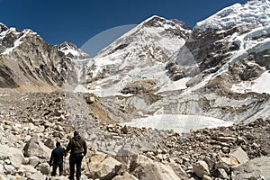 Trekkers Going to Everest Base Camp