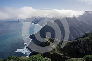 Trekking around Roque de Taborno, Tenerife, Canary Islands, Spain. photo