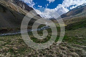 Trekking in Chitkul - Landscape of Sangla Valley, Himachal Pradesh, India / Kinnaur Valley