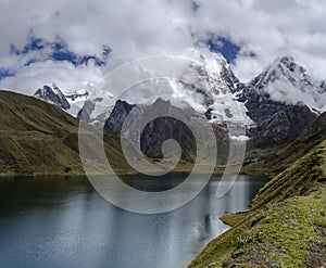 Trekking in the Cordillera Huayhuash of the Peruvian Andes