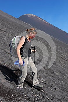 Trekking on Etna volcano (Sicily)