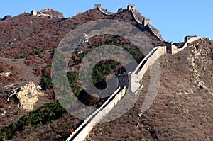 Trekking on Great Wall.