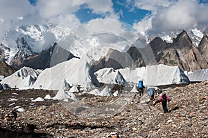 Trekking in Karakoram Mountain Range, Pakistan