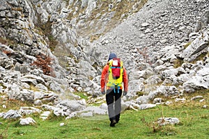 Trekking in Mehedinti Mountains in autumn