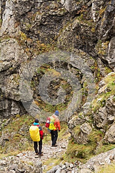 Trekking in Mehedinti Mountains in autumn