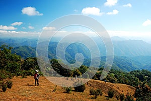 Trekking on the mountain