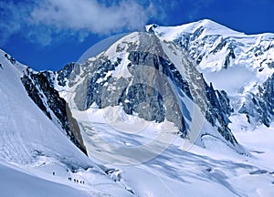 Trekking near Mt. Blanc