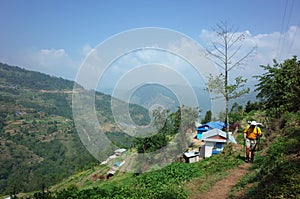 Trekking in Nepal Himalayas Everest trek