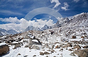 Trekking in Sagarmatha national park, Nepal