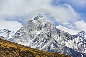 Trekking to Everest Base Camp in Nepal.