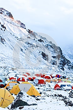 Trekking to Mount Aconcagua.