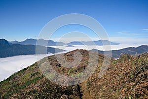 Trekking on the top of the LaoThan mountain