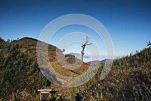 Trekking on the top of the LaoThan mountain