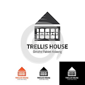 Trellis House logo template for resort logo template
