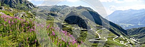 Tremola old road which leads to St. Gotthard pass