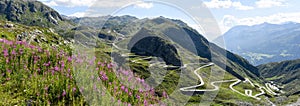 Tremola old road which leads to St. Gotthard pass