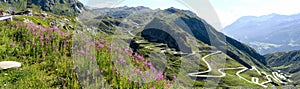 Tremola old road which leads to St. Gotthard pass