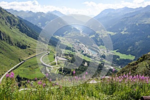 Tremola old road which leads to St. Gotthard pass