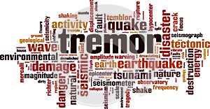 Tremor word cloud photo