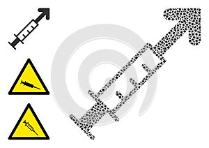 Tremulant Vector Vaccine Icon Mosaic photo