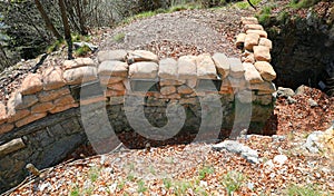 trench dug in the ground for the protection of soldiers of the army during the war from enemy attacks