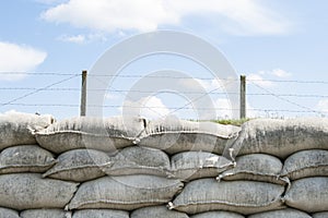 Trenches of death WW1 sandbag flanders fields Belgium