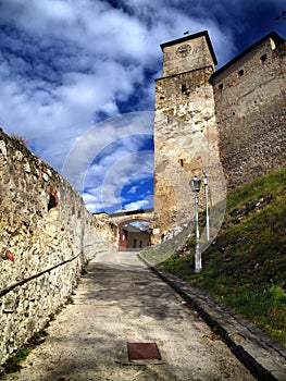 Trencin Castle entrance