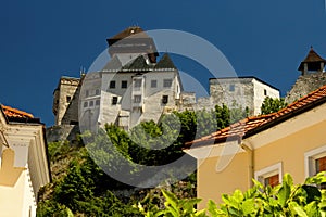 Trenčiansky hrad, Európa-Slovenská republika. Krásna stará architektúra