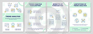 Trend analysis in forecasting green brochure template