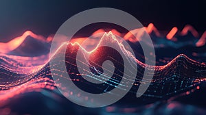 trend melting line graph