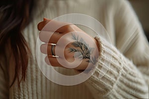 The trend of tattoos on a girl s hand reflects the spirit of freedom, rebellion and uniqueness. Delicate tattoo on a