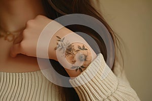 The trend of tattoos on a girl s hand reflects the spirit of freedom, rebellion and uniqueness. Delicate tattoo on a