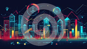 trend visual representation of housing market data