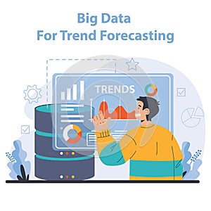Trend watching. Specialist tracking new business trends. Forecasting