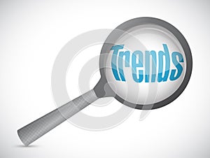 trends magnify sign concept